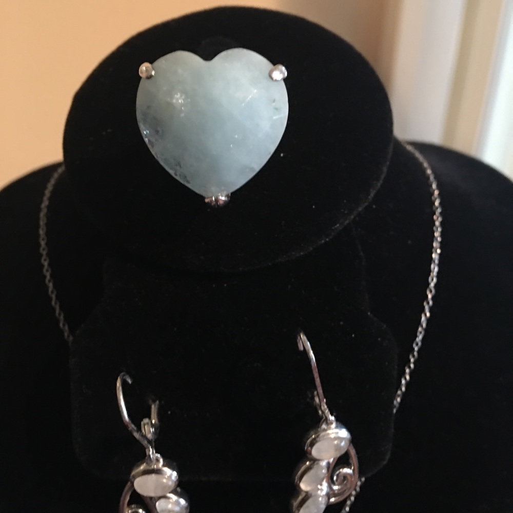 4pc Blue Stone Set - Picture 3 of 6